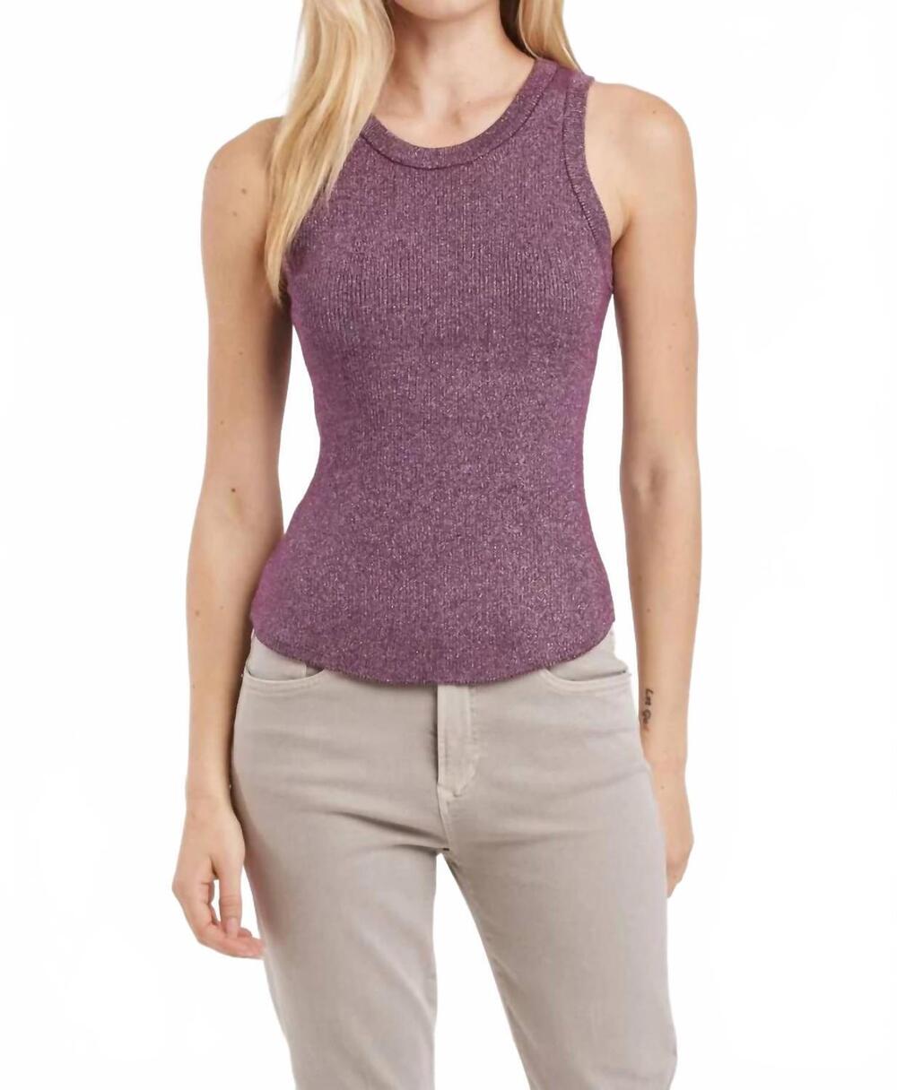 NEW ANOTHER LOVE cora tank top in blackberry